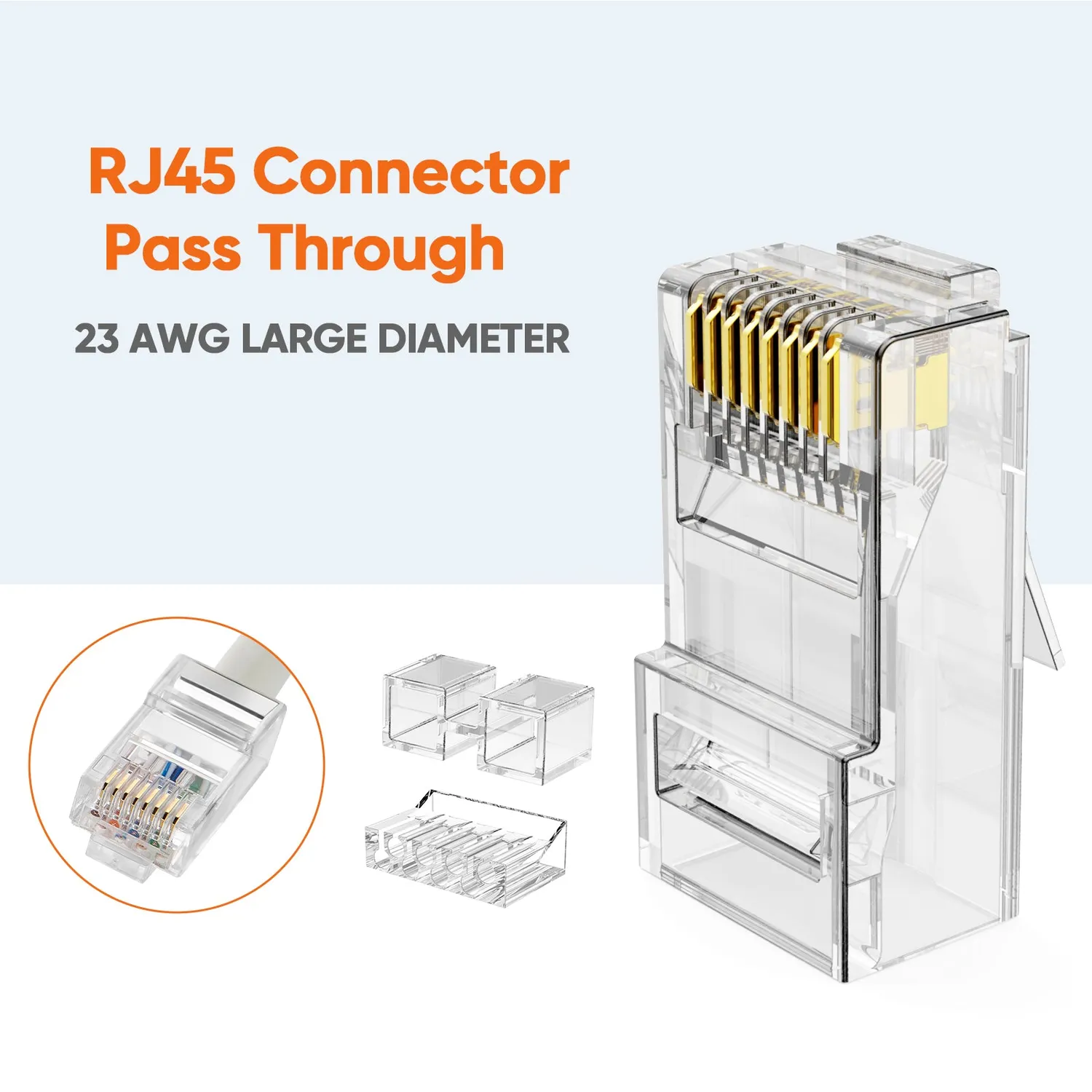 CableCreation Cat 6A RJ45 Stekker 50-pack afgeschermd
