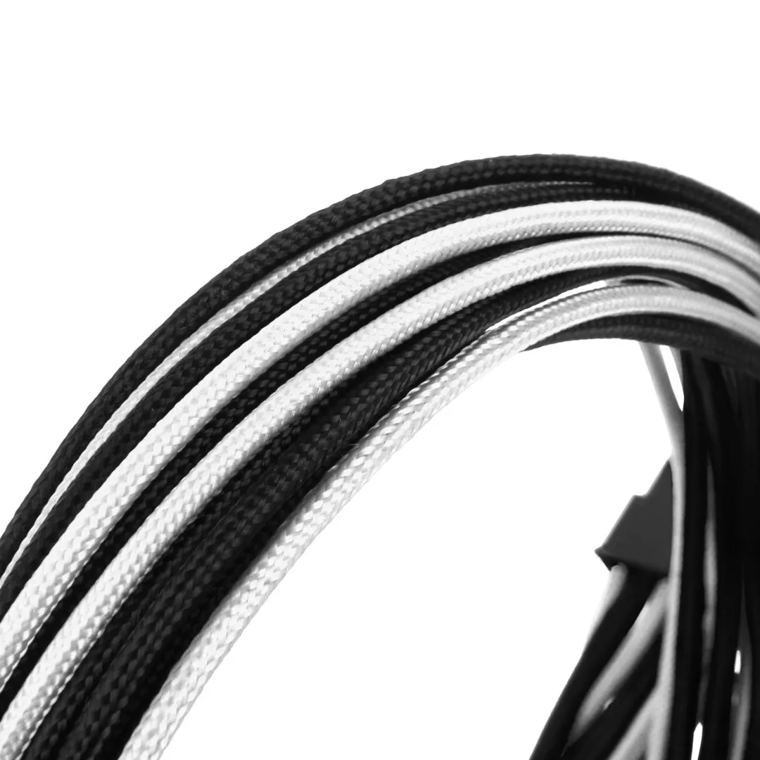 CableMod E-Series ModFlex Essentials kabelkit zwart/wit voor EVGA