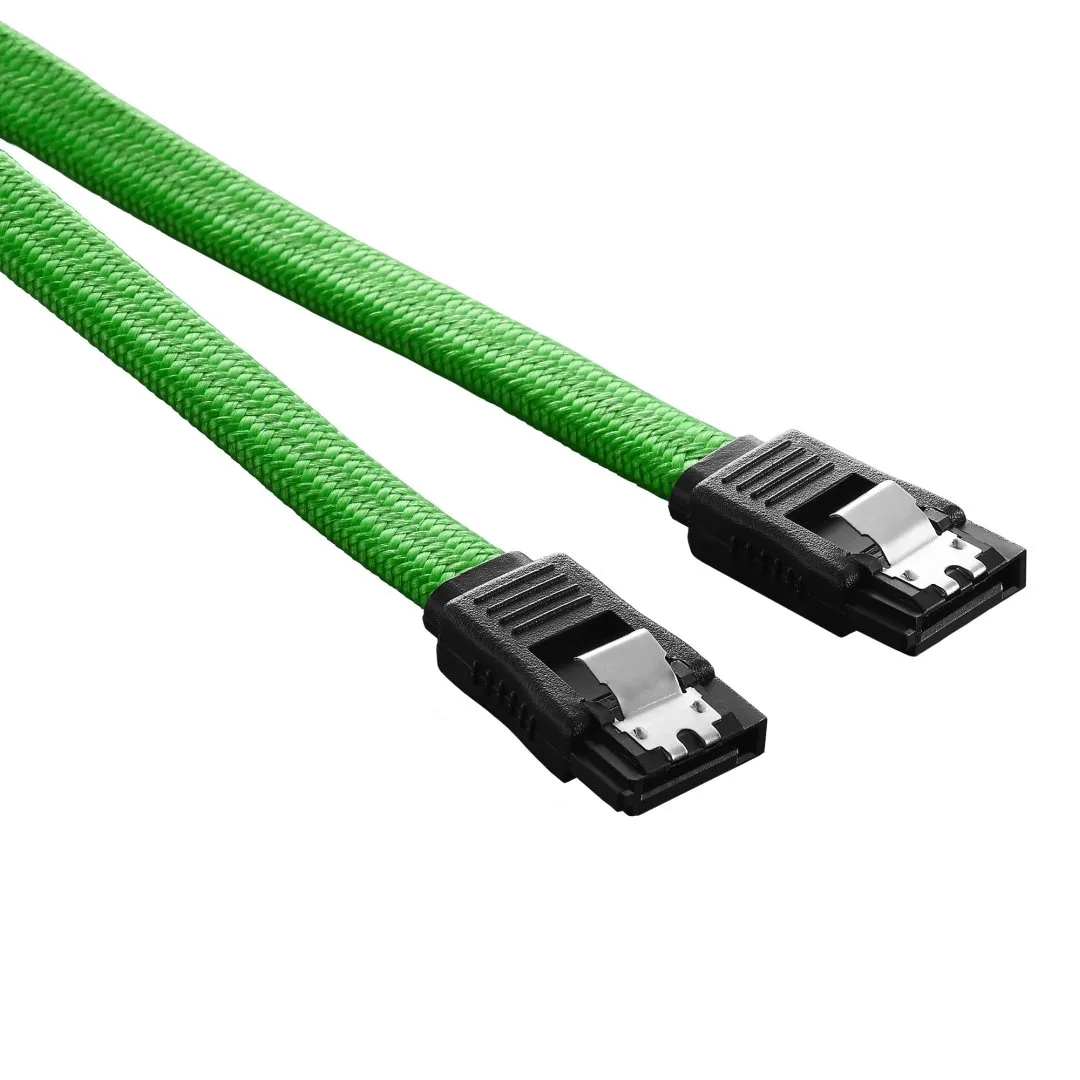 CableMod ModFlex SATA 3 kabel 30cm groen datakabel