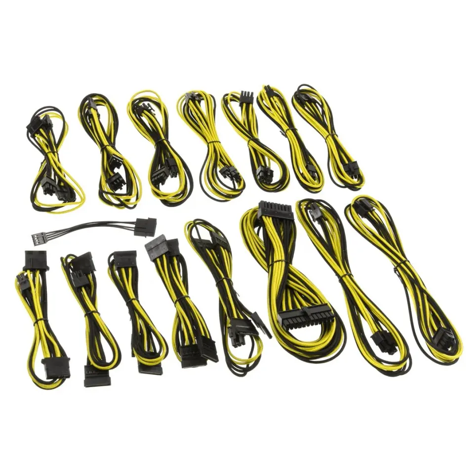 CableMod E-Series ModFlex kabelset EVGA zwart geel