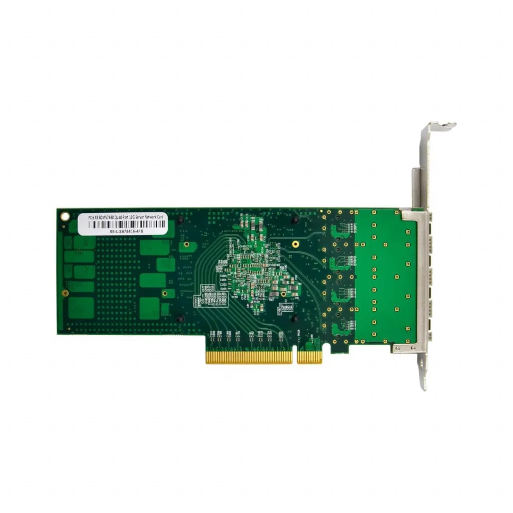 Microconnect BCM57840 netwerkkaart PCIe x8 Quad SFP+ 10GbE