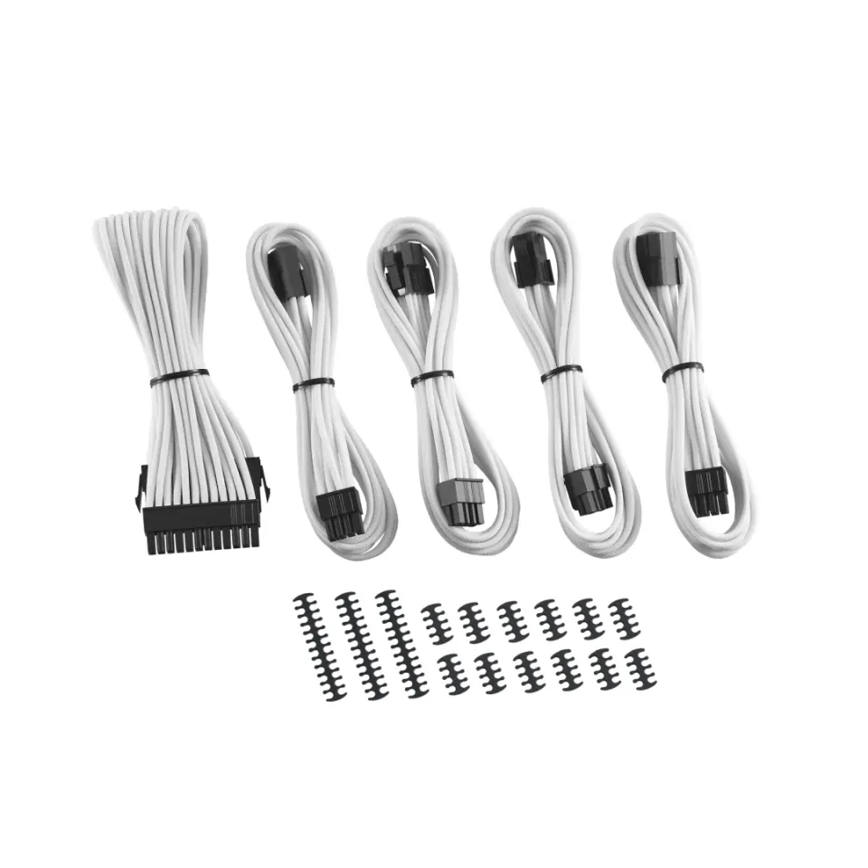 CableMod Classic ModMesh 8+8 verlengkabelset wit