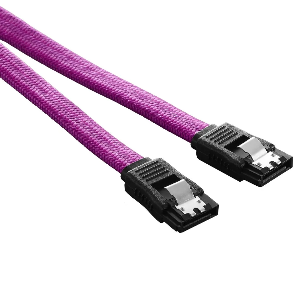 CableMod ModFlex SATA 3 kabel 60cm roze gesleeved