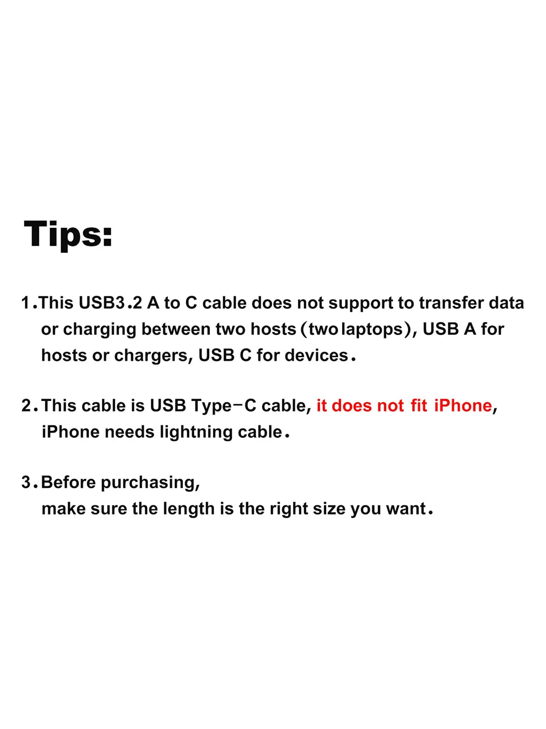 CableCreation USB A naar USB C kabel 0,5m 10Gbps 60W