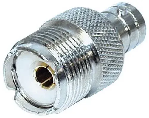 T.E.G. UHF verloopadapter BNC female naar UHF female