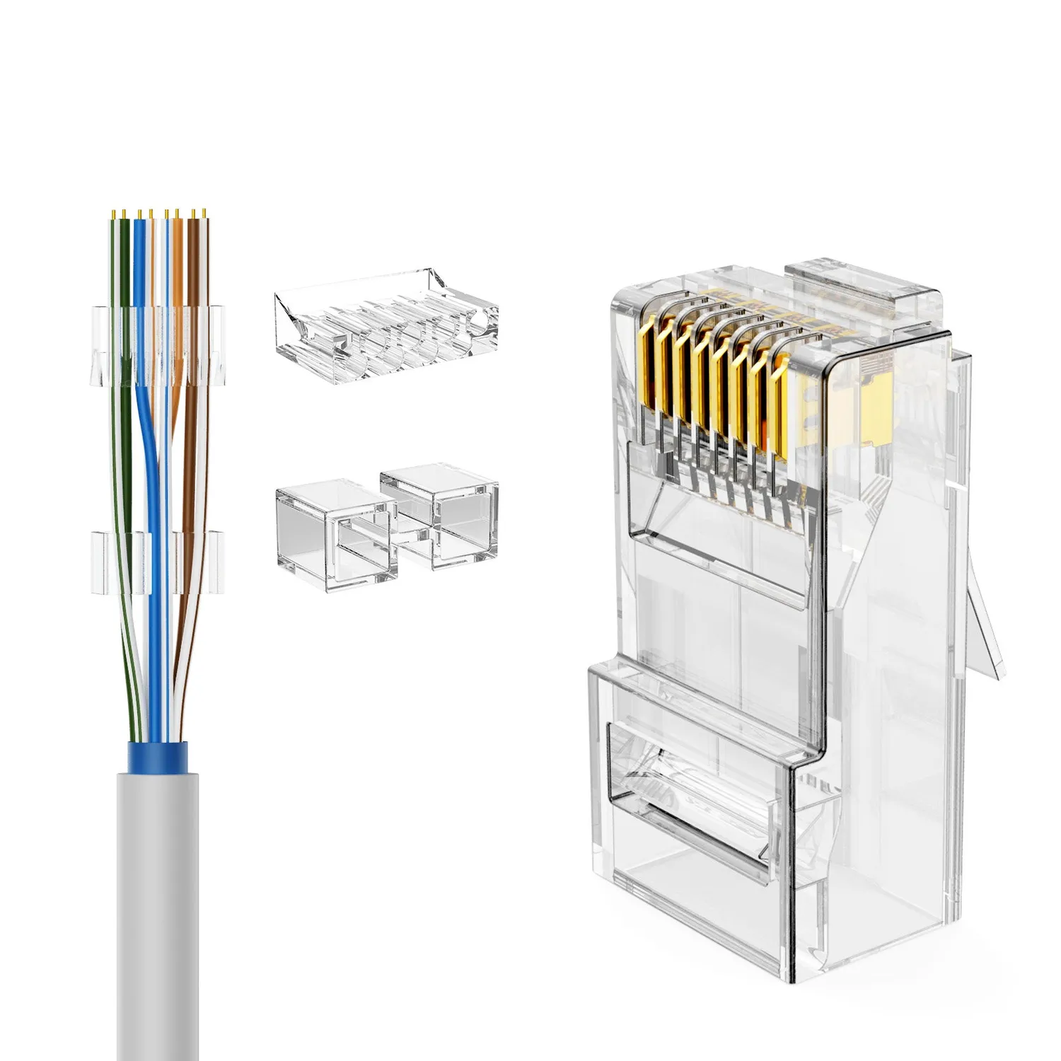CableCreation Cat 6A RJ45 Stekker 50-pack afgeschermd