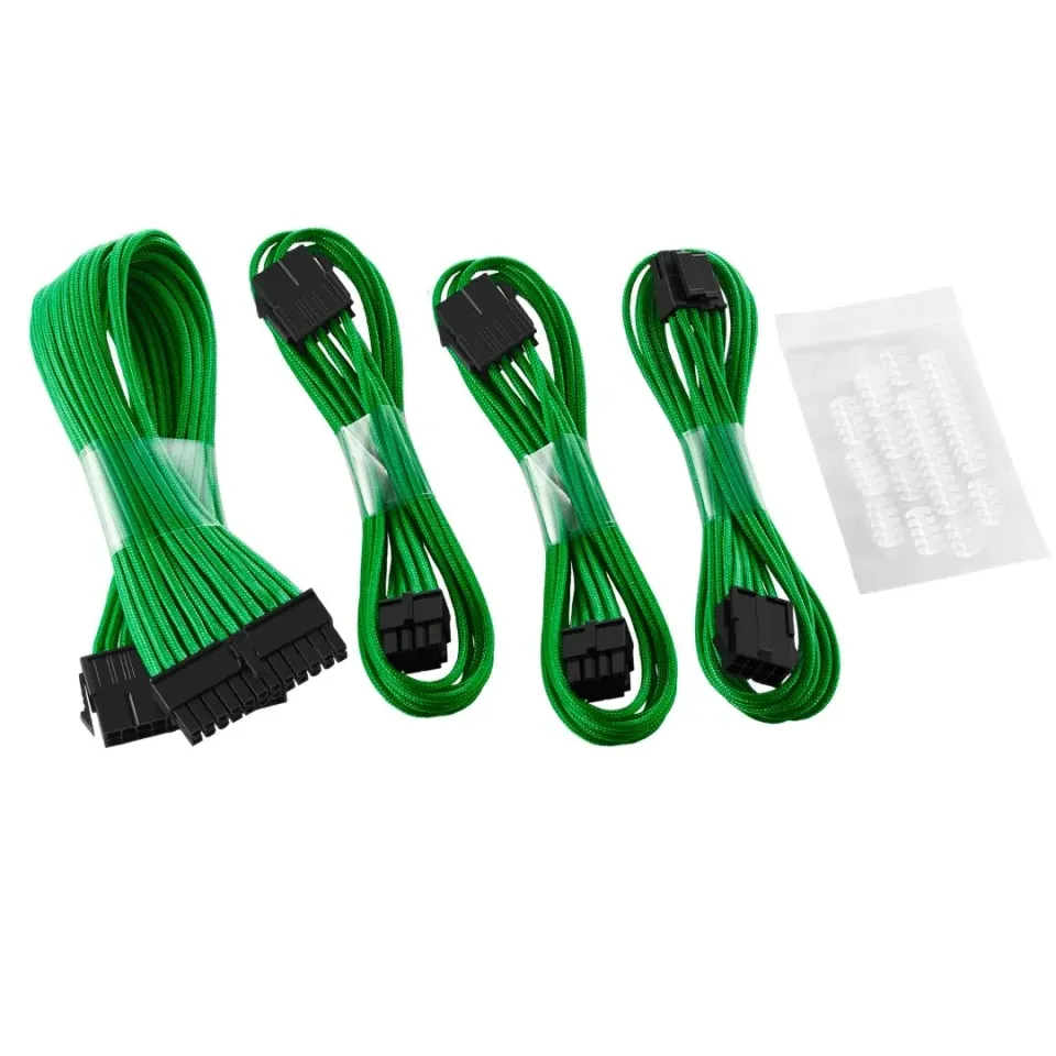 CableMod Classic Dual 6+2 Pin verlengkabel set groen