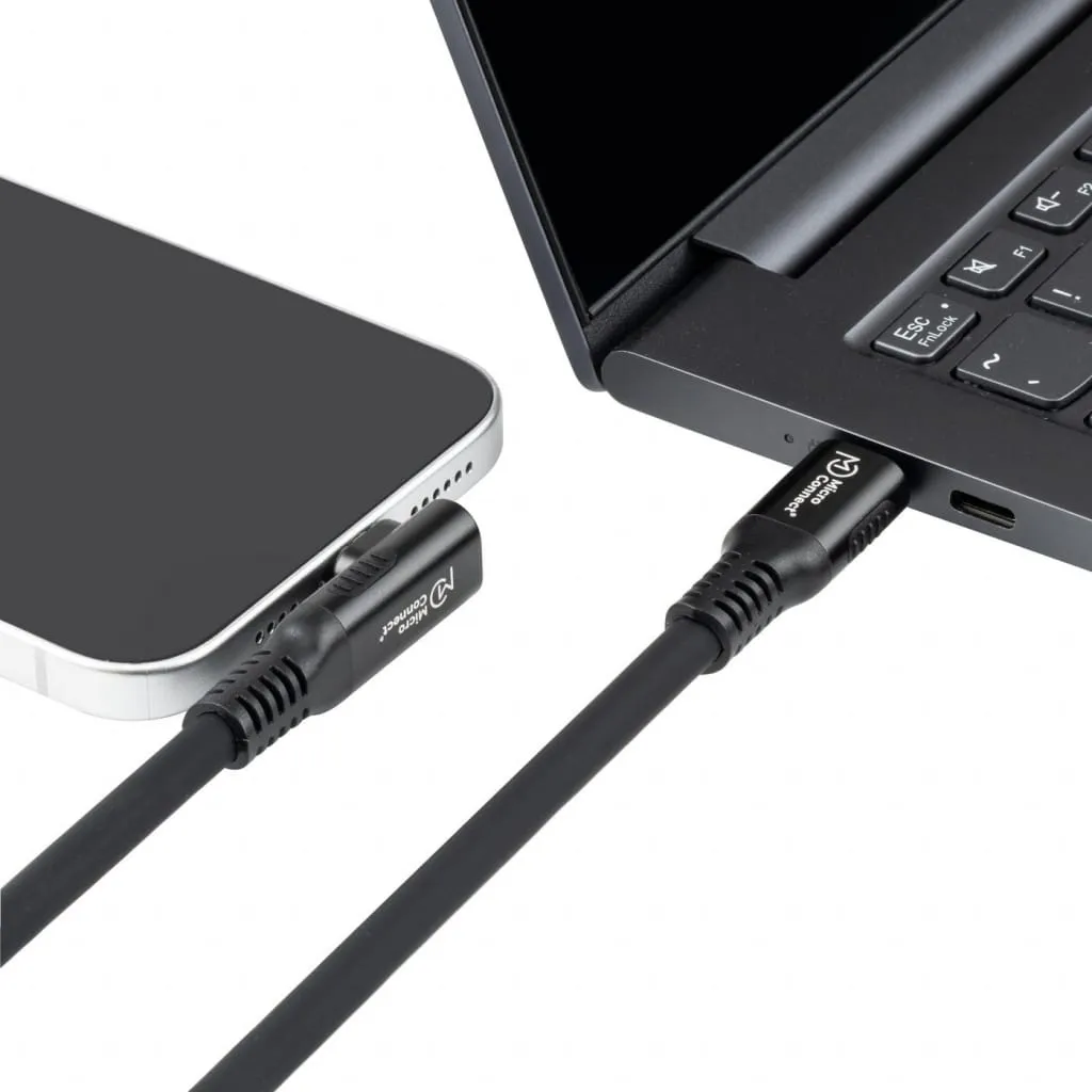 Microconnect Premium USB-C kabel haaks 0,15m 240W 40Gbps