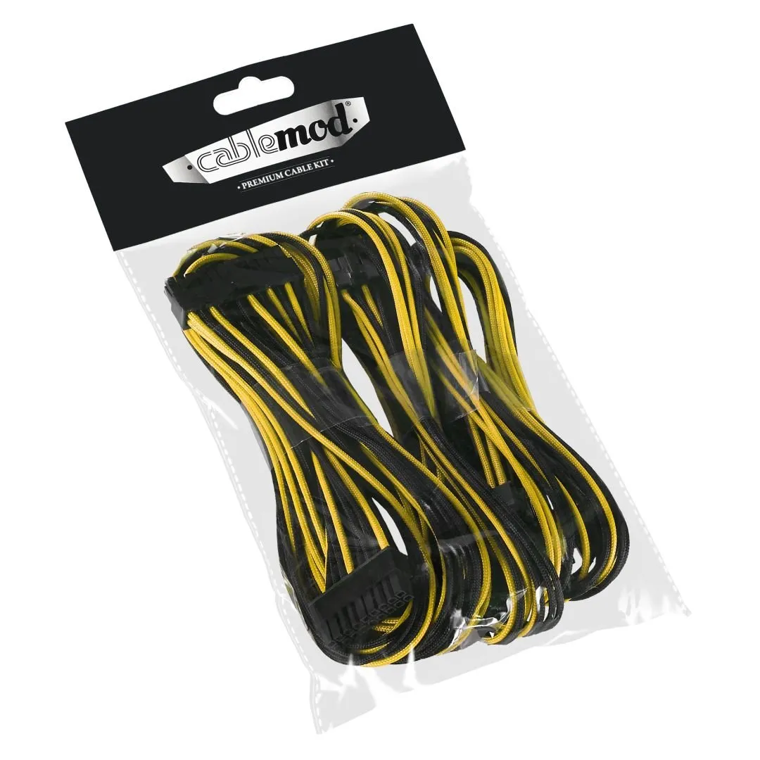 CableMod C-Series ModFlex Basic kabelset Corsair zwart-geel