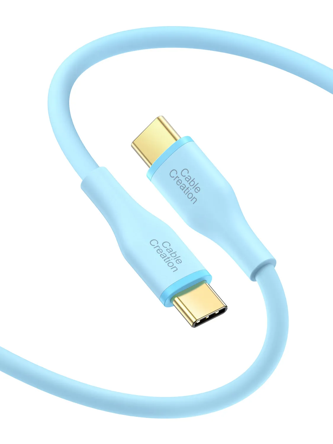 CableCreation Soft Silicone USB-C naar USB-C kabel 2m 60W