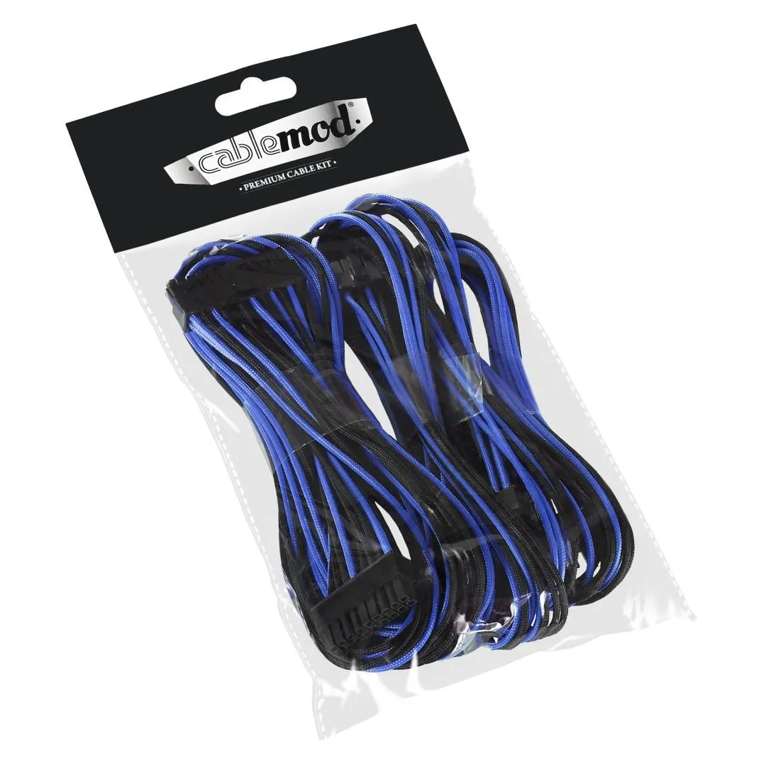 CableMod C-Series Basic kabelset Corsair zwart-blauw 4-delig
