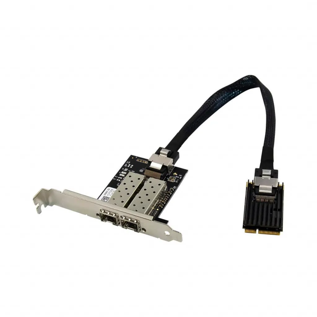 Microconnect I350-F2 Netwerkkaart Mini PCIe Dual SFP 1GbE