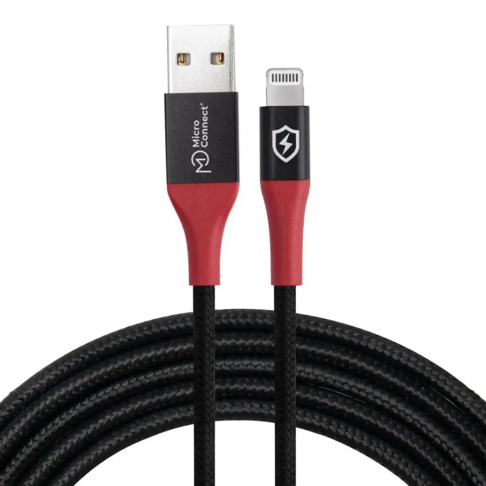 Microconnect Safe Charge USB-A Lightning oplaadkabel 1,5m