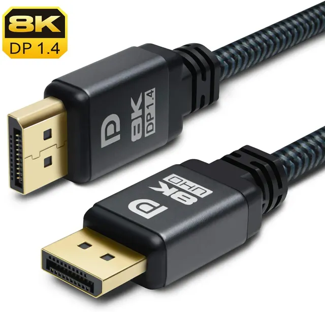Yauhody Y-DP3PK DisplayPort 1.4 kabel 8K 1m nylon