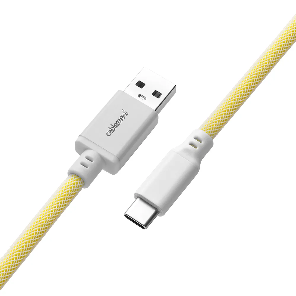 CableMod Pro toetsenbordkabel 150cm lemon ice USB-C recht