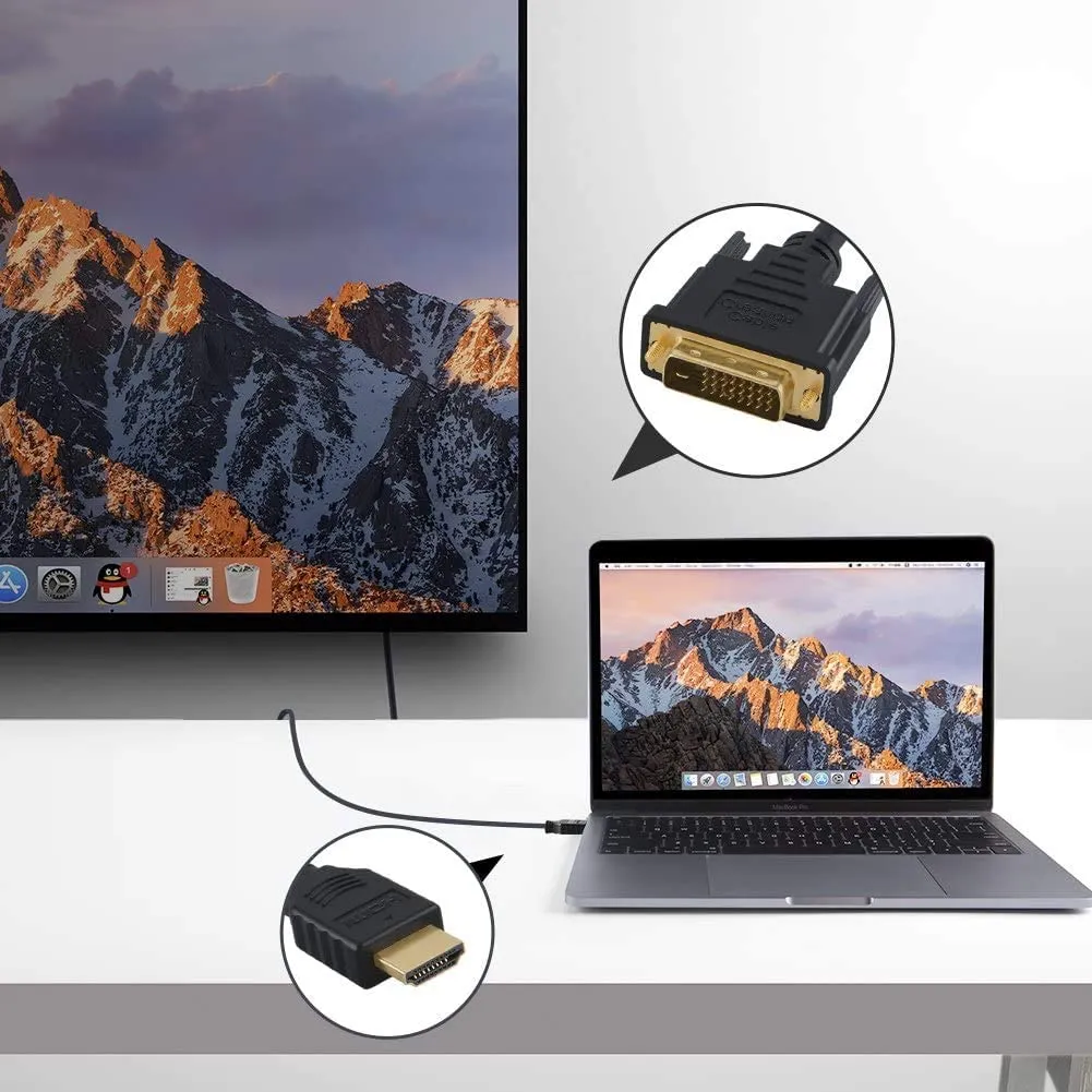 CableCreation DVI-I naar HDMI adapter 1-pack 1080p