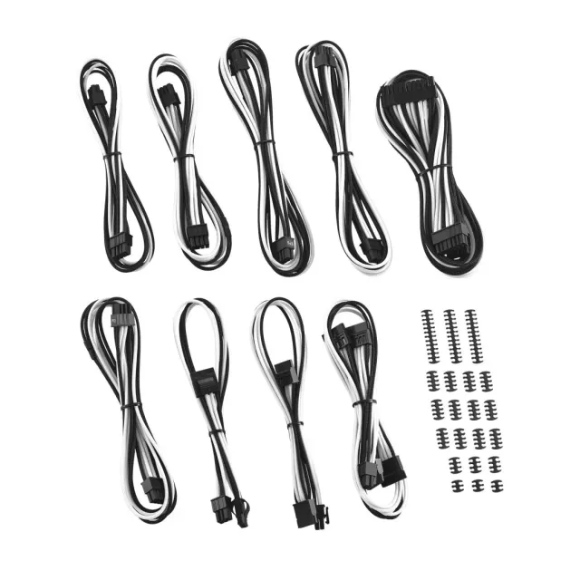 CableMod C-Series ModMesh kabelkit zwart-wit voor Corsair
