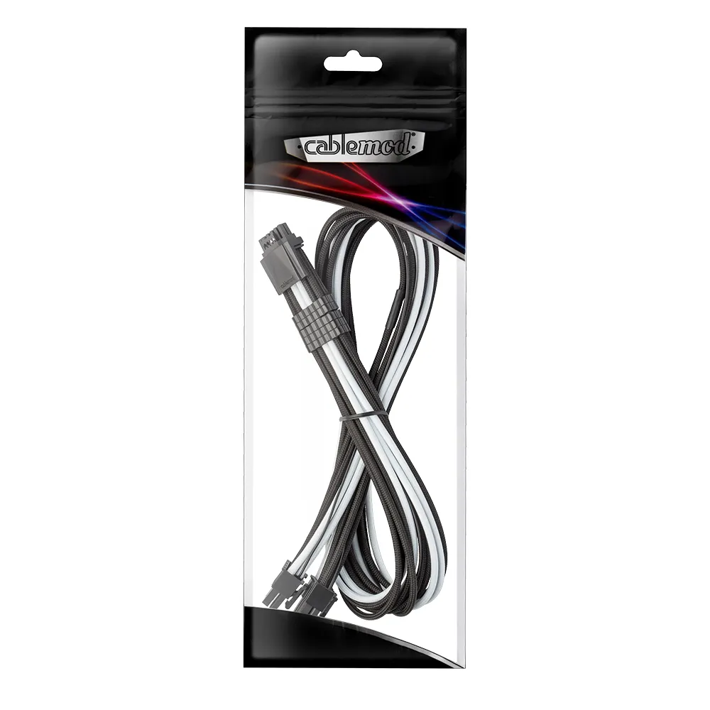 CableMod E-Series Pro ModFlex 12VHPWR PCIe-kabel 60cm zwart/wit