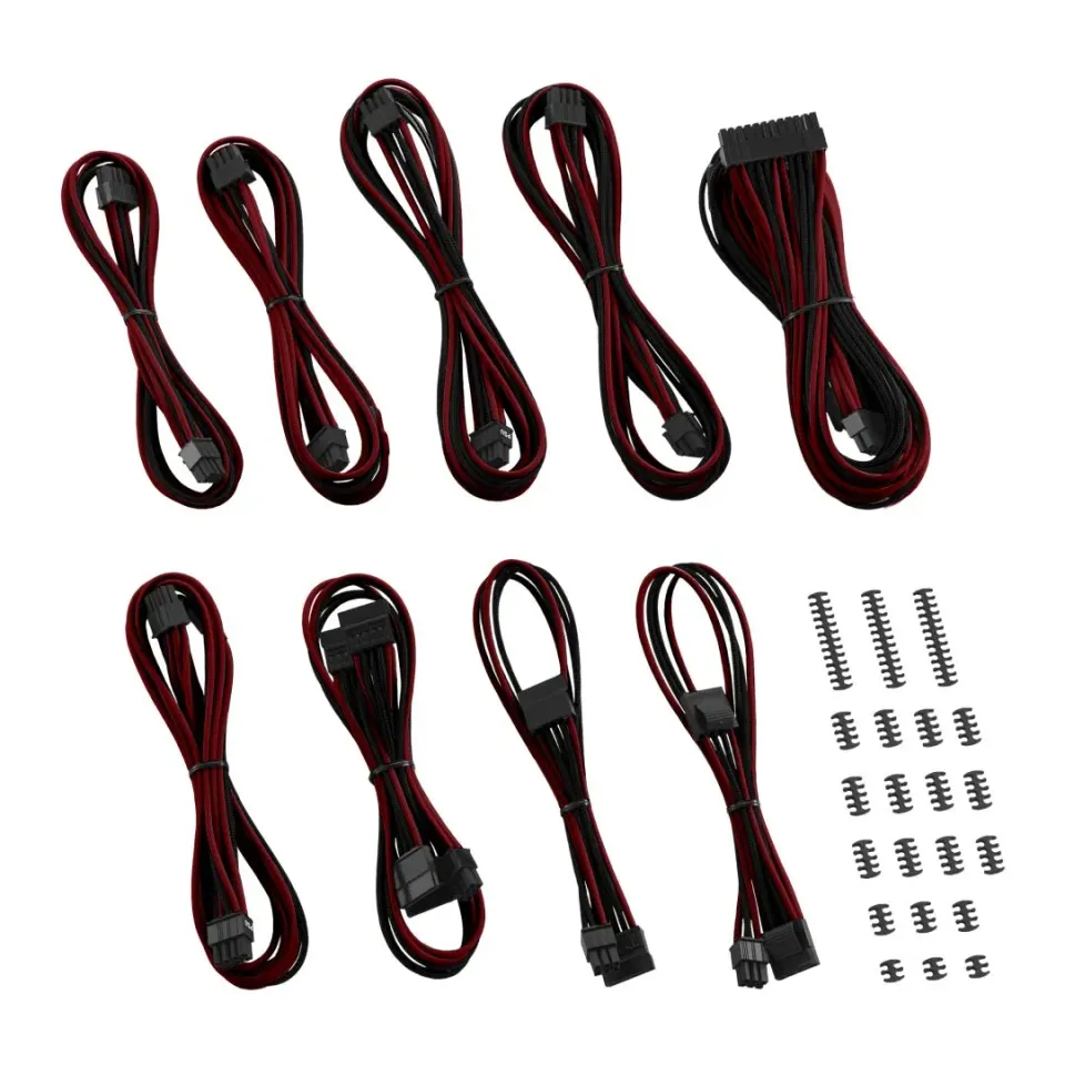 CableMod E-Series ModMesh kabelset EVGA zwart-bloedrood