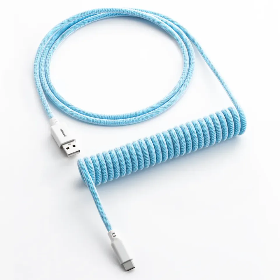 CableMod Classic Coiled Keyboardkabel 150cm Blueberry Cheesecake