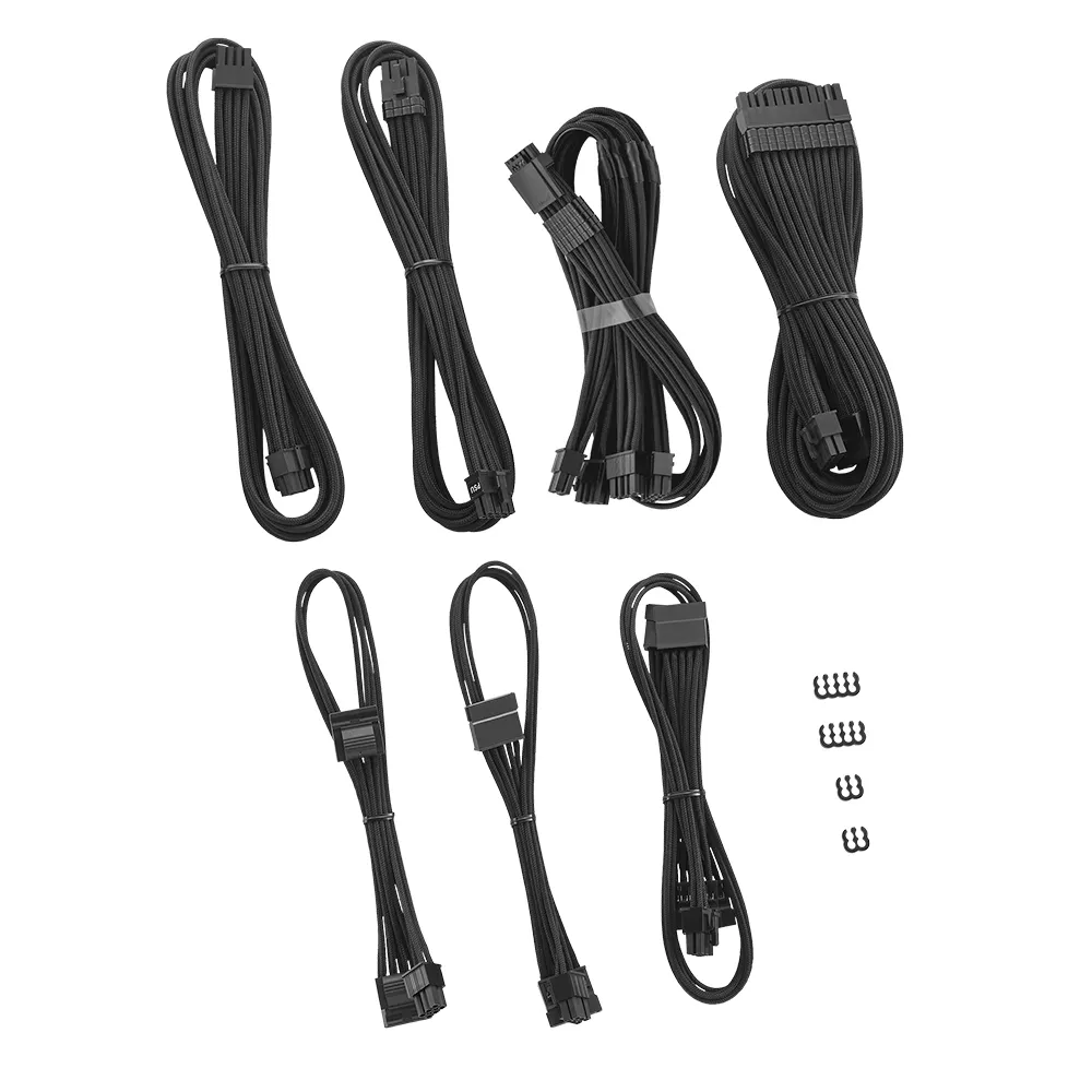CableMod C-Series Pro 12VHPWR kabelset zwart voor Corsair