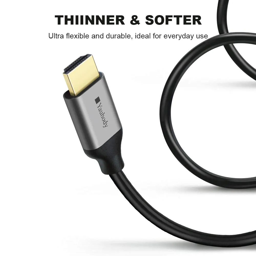 Yauhody Y-HDMI 8K HDMI 2.1 kabel 2-pack 48Gbps