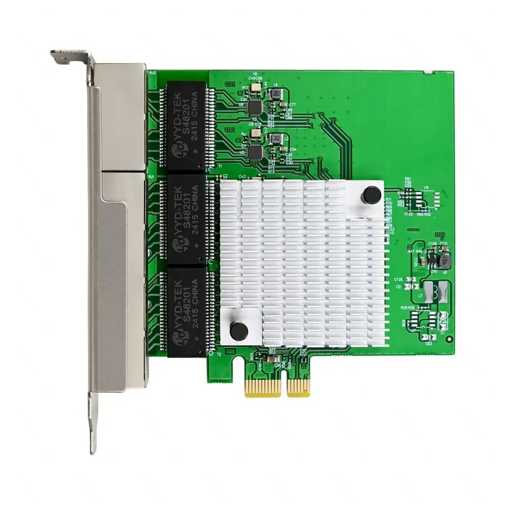 Microconnect RTL8111H netwerkkaart PCIe 6x RJ45 1G