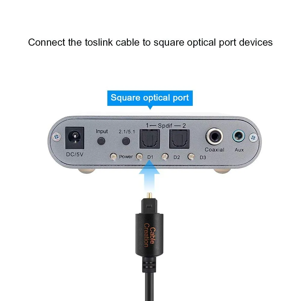 CableCreation optical audio kabel toslink 3,6 m