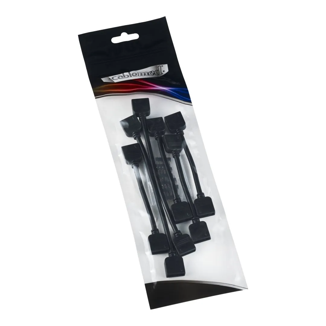 CableMod 5-pin LED verlengkabel set zwart