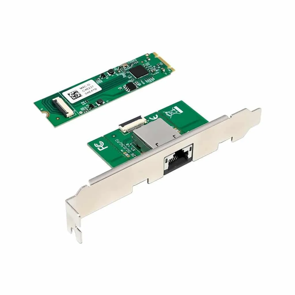 Microconnect PCIe M.2 RTL8126 netwerkkaart 5GbE RJ45