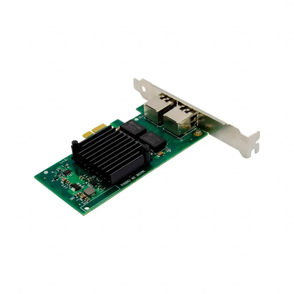 Microconnect I350-T2 PCIe x1 netwerkkaart dual 1GbE