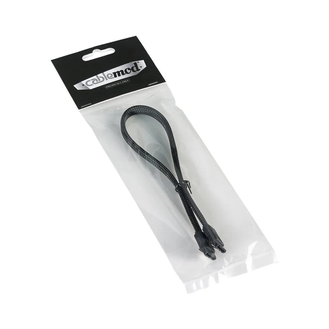 CableMod ModMesh SATA 3 kabel 30cm zwart