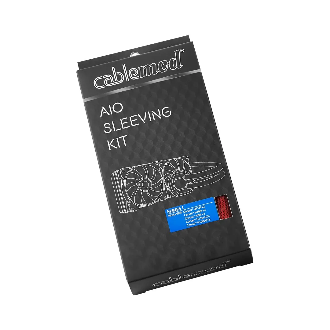 CableMod AIO Sleeving Kit Series 1 sleeve set rood voor Corsair Hydro