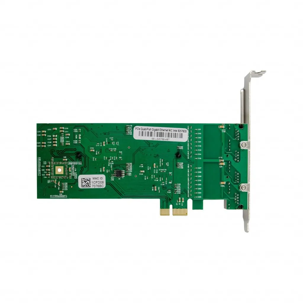 Microconnect Intel 82576 quad netwerkkaart PCIe 4x RJ45