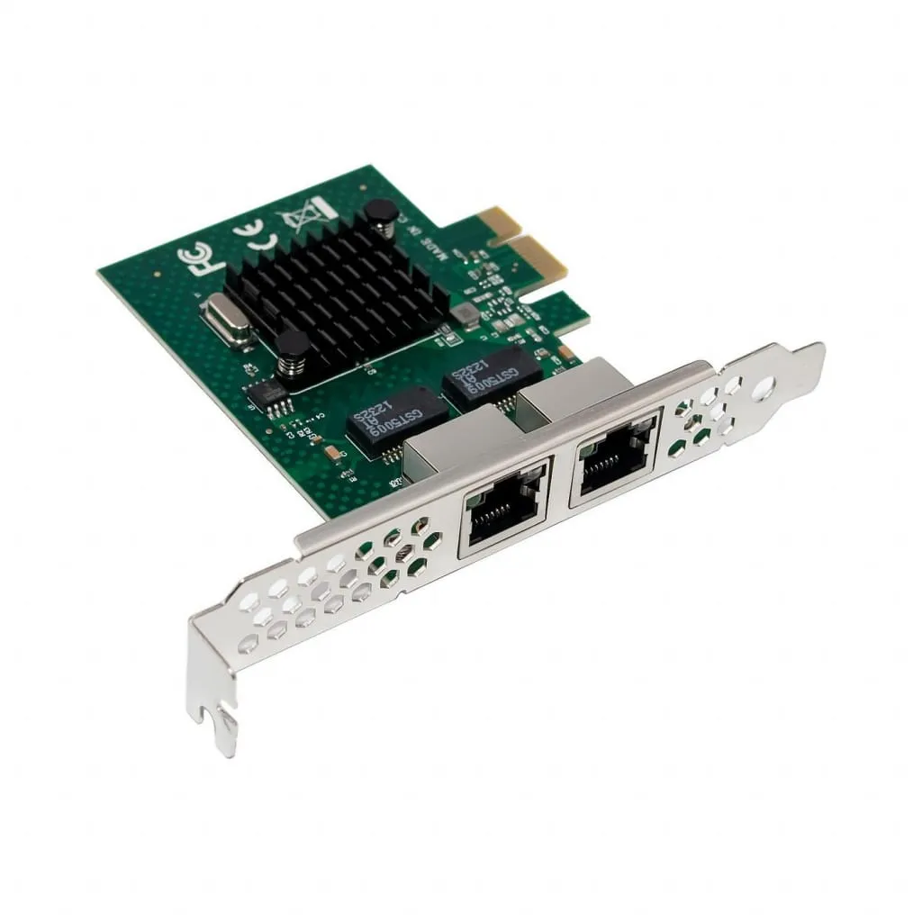 Microconnect BCM5720 netwerkkaart PCIe dual RJ45