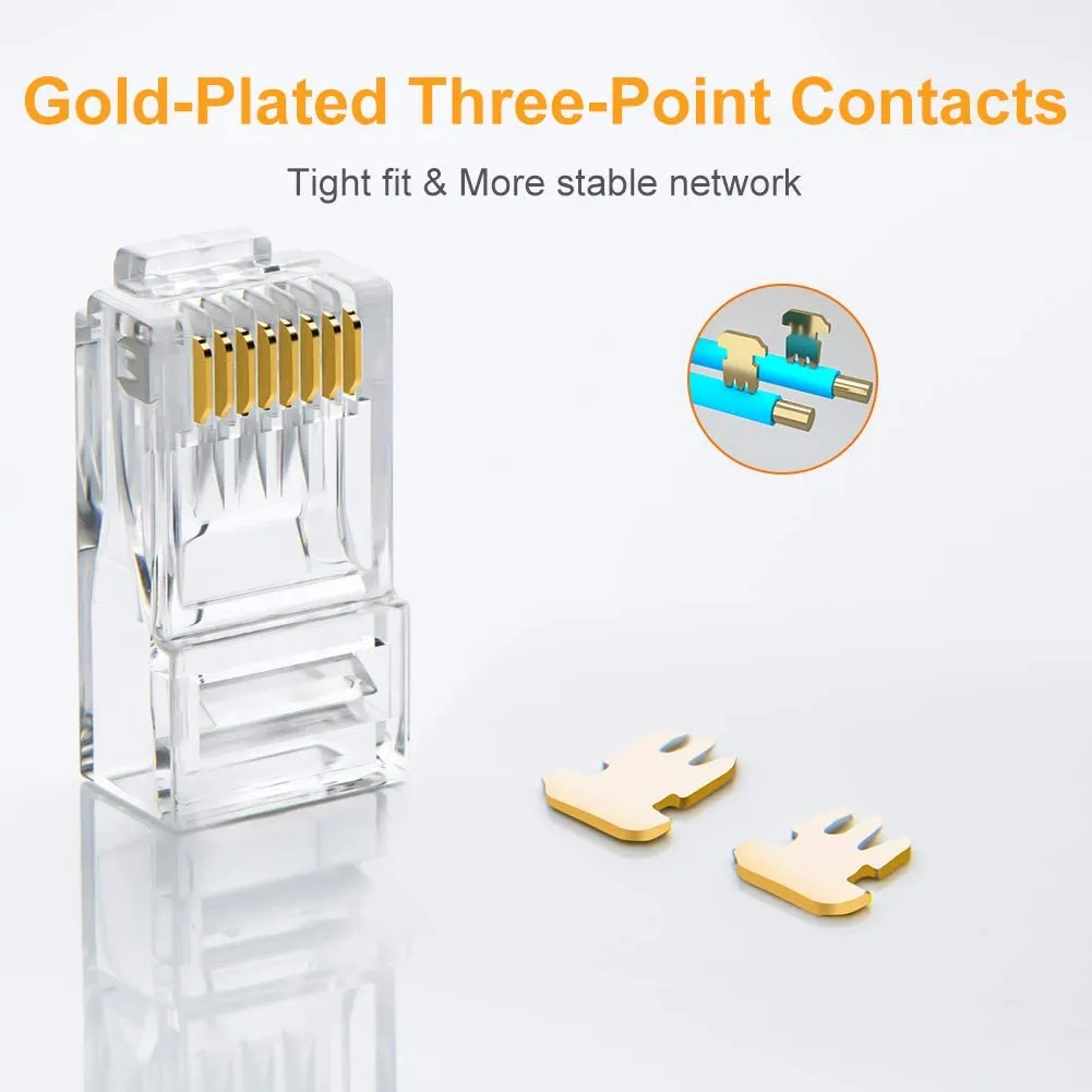 CableCreation Cat6 RJ45 connector 100 stuks UTP