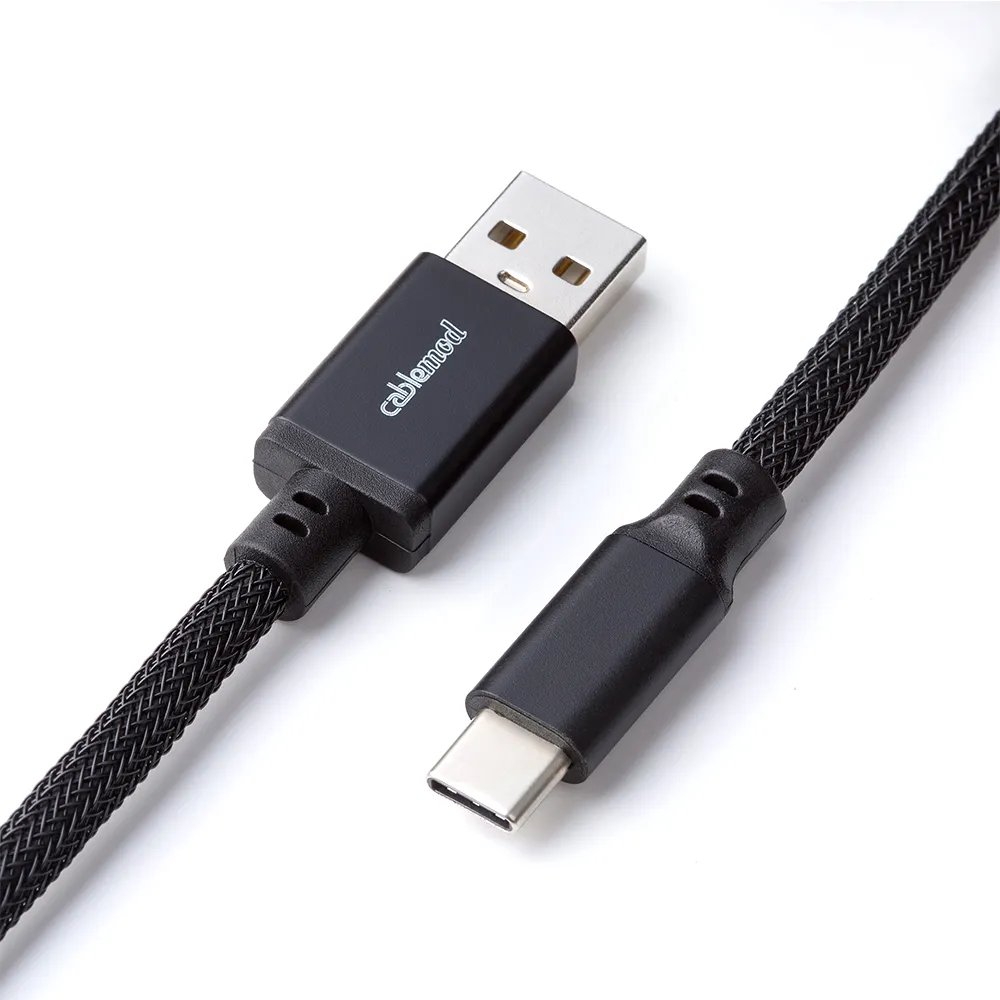 CableMod Pro Coiled Keyboard Cable 150cm zwart toetsenbordkabel