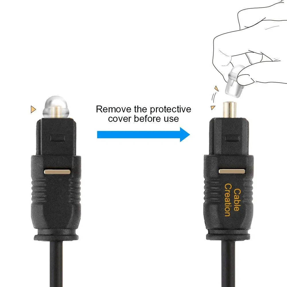 CableCreation Optische audio kabel Toslink 4,5m surround