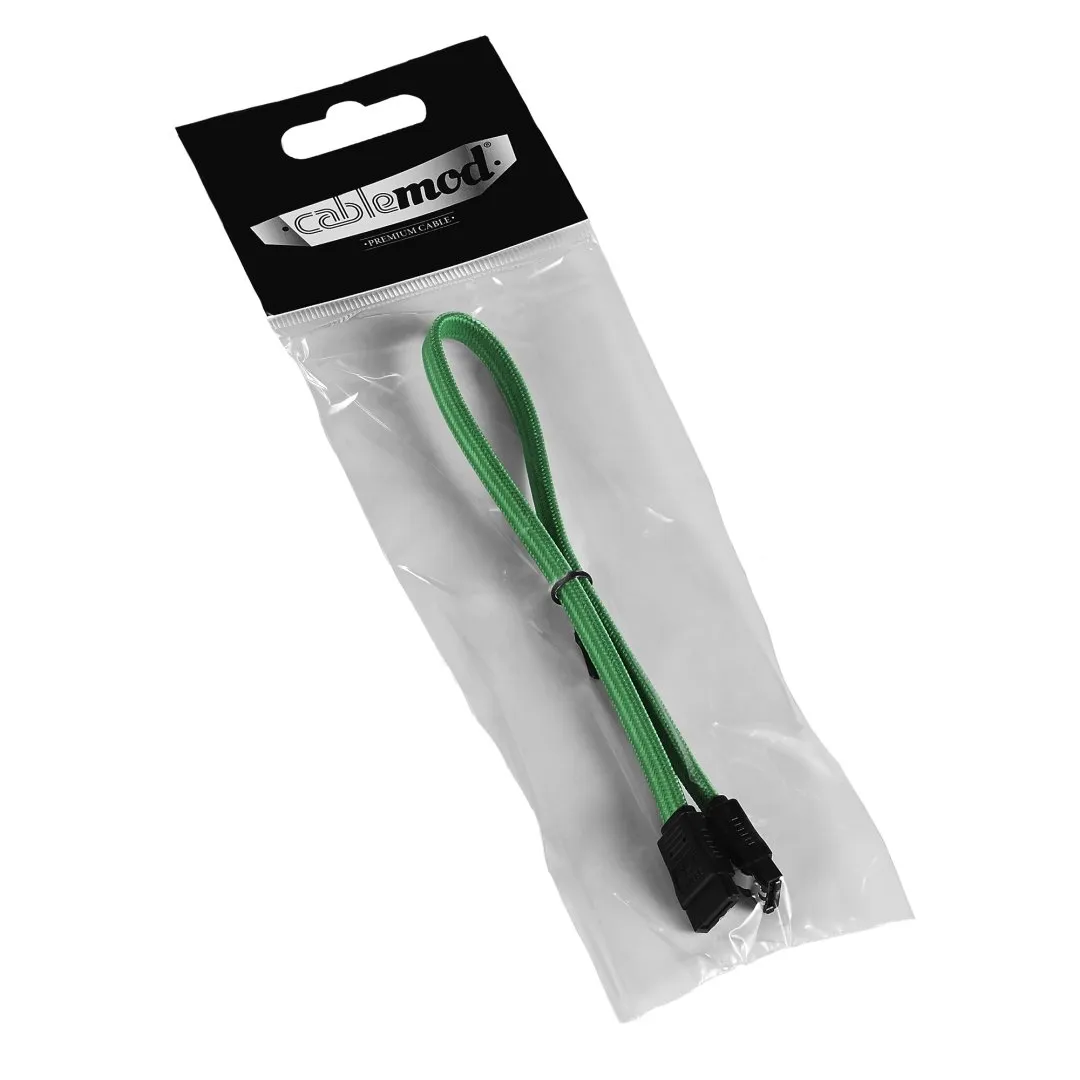CableMod ModFlex SATA 3 Kabel 60cm Groen