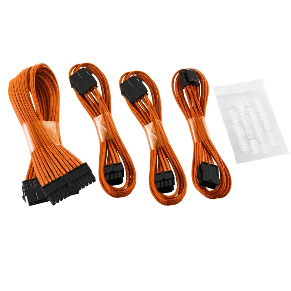 CableMod Classic 6+2 Pin kabel extensionset oranje