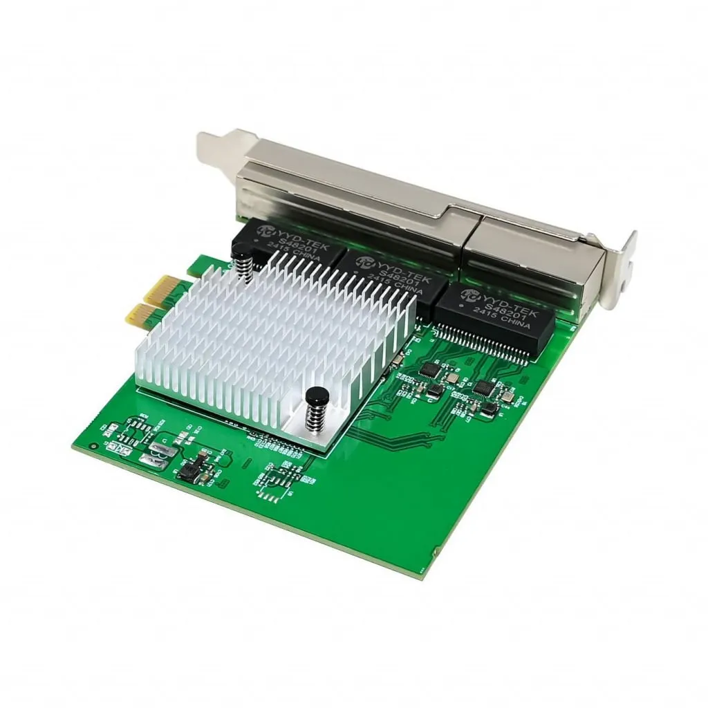 Microconnect RTL8111H netwerkkaart PCIe 6x RJ45 1G
